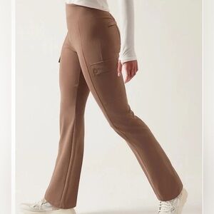 Athleta Delancey Straight Cargo Pant, Rustic Beige Brown Pants Active Work MP